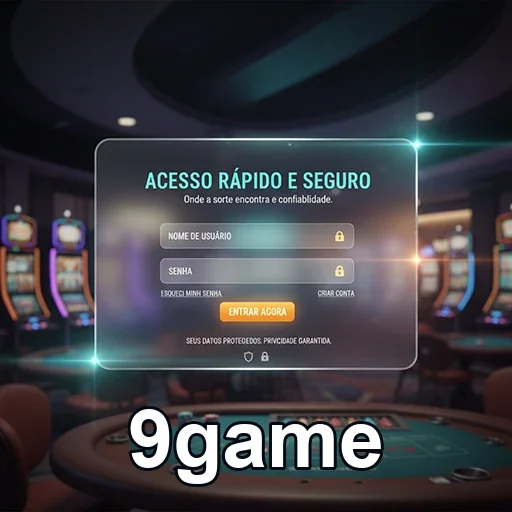 Tela do 9game mostrando acesso rápido e seguro aos jogos.