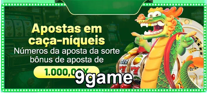 A imagem mostra slots do 9game e prêmio de 1.000,00X.