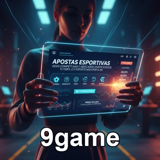 Interface de apostas esportivas na 9game, com odds destacadas.