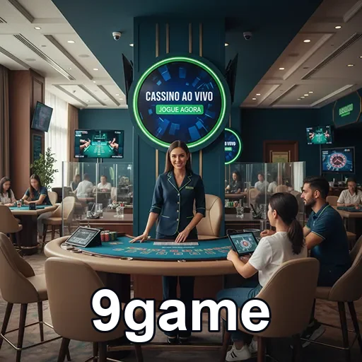 Jogadora em mesa de cassino ao vivo na 9game.