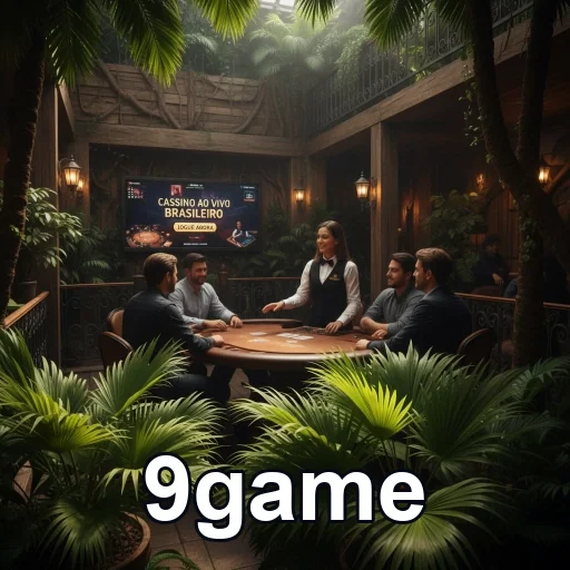 Jogadores interagem em cassino ao vivo no site 9game.
