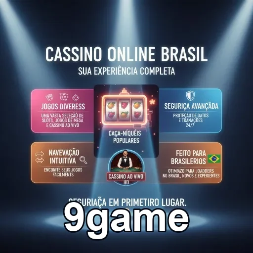 Interface da 9game mostrando serviços VIP de segurança e jogos.