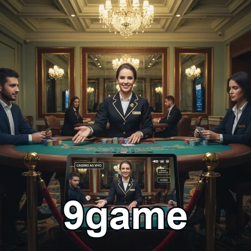 Profissionais gerenciam jogos de cassino no aplicativo 9game.