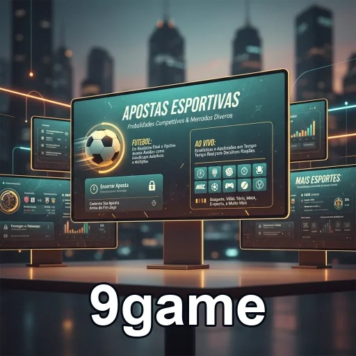 Interface de live gaming da 9game com jogos e odds ao vivo.