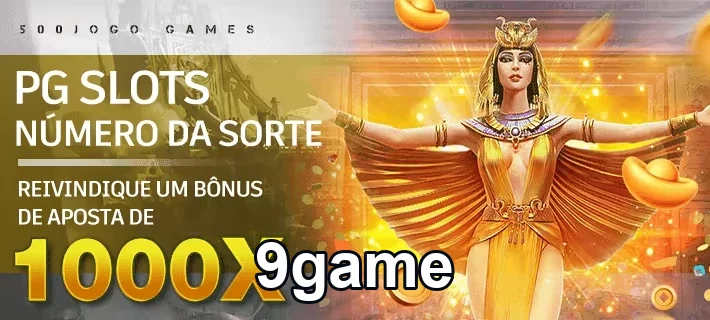 Interface de PG Slots da 9game com bônus de 1000X.