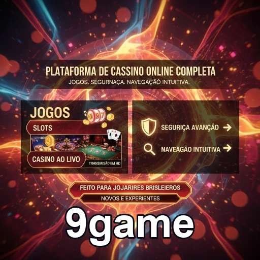 Interface de acessos rápidos e suporte no 9game.