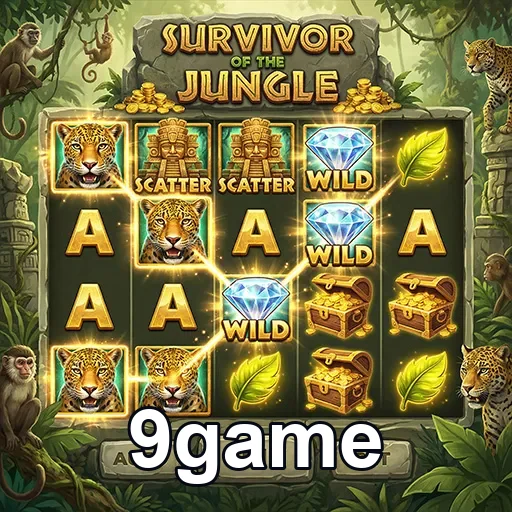 Jogo de slot 'Survivor of the Jungle' na 9game.