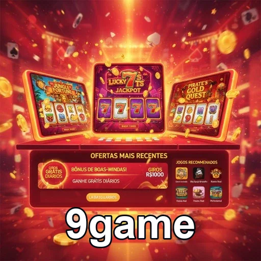 Interface de saques rápidos exibindo jogos da 9game.